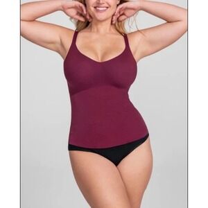 Honeylove Womens Liftwear Cami Tank Size L Purple Supportive Shapewear Padded